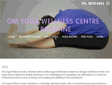 Tablet Screenshot of omyogawellnesscentre.com.au